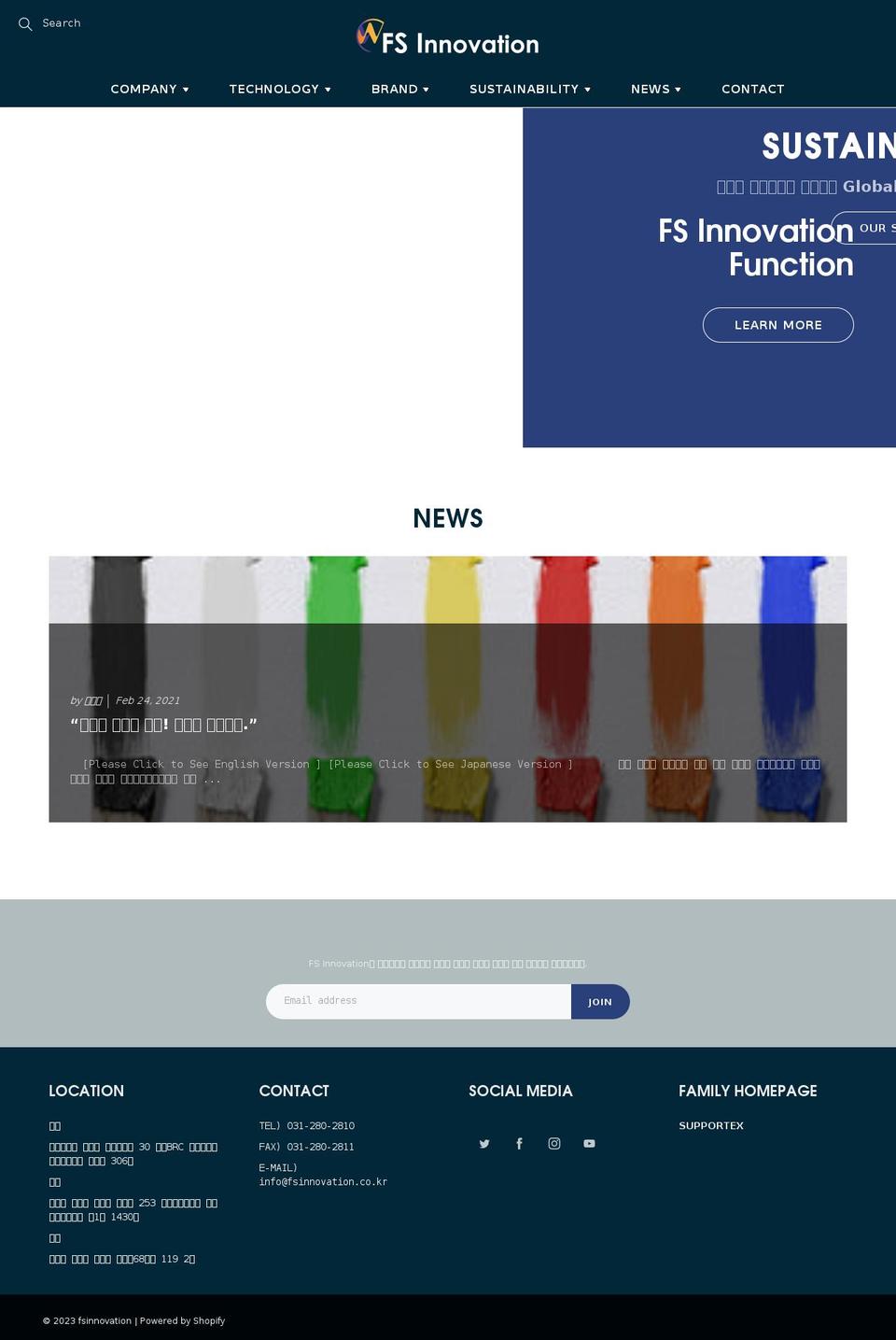 fsinnovation21.com shopify website screenshot