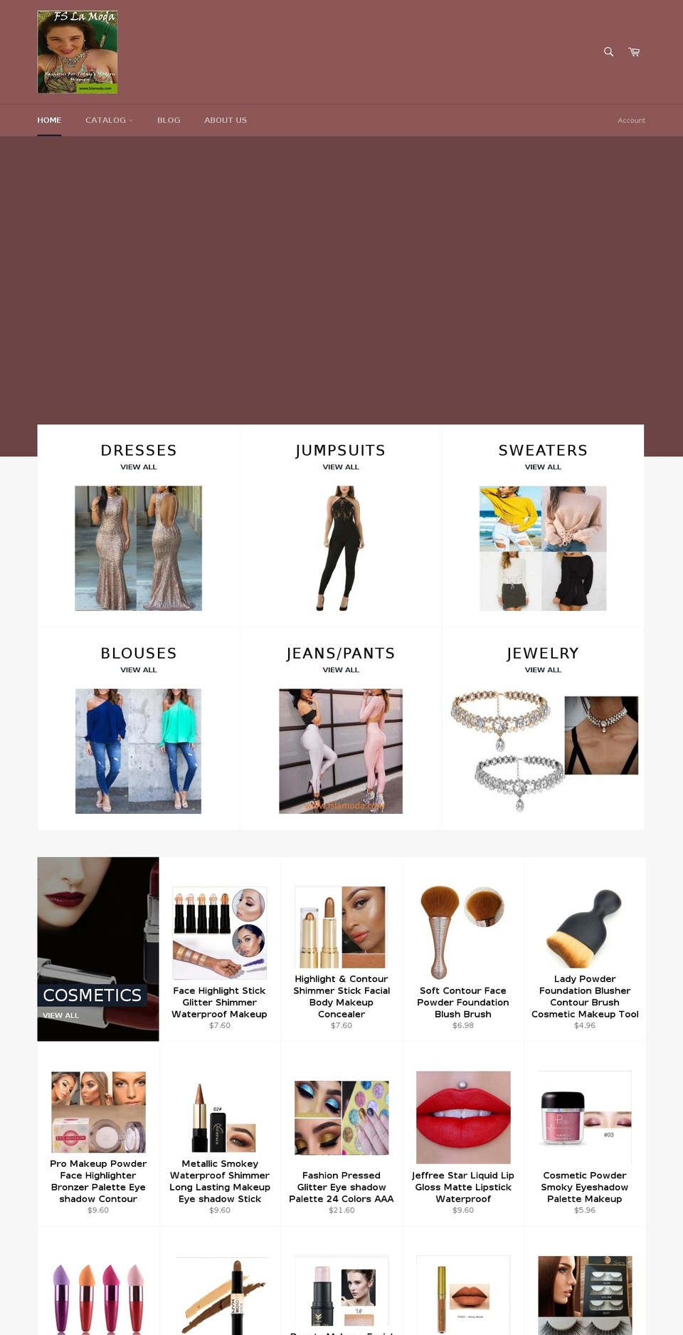 fslamoda.com shopify website screenshot