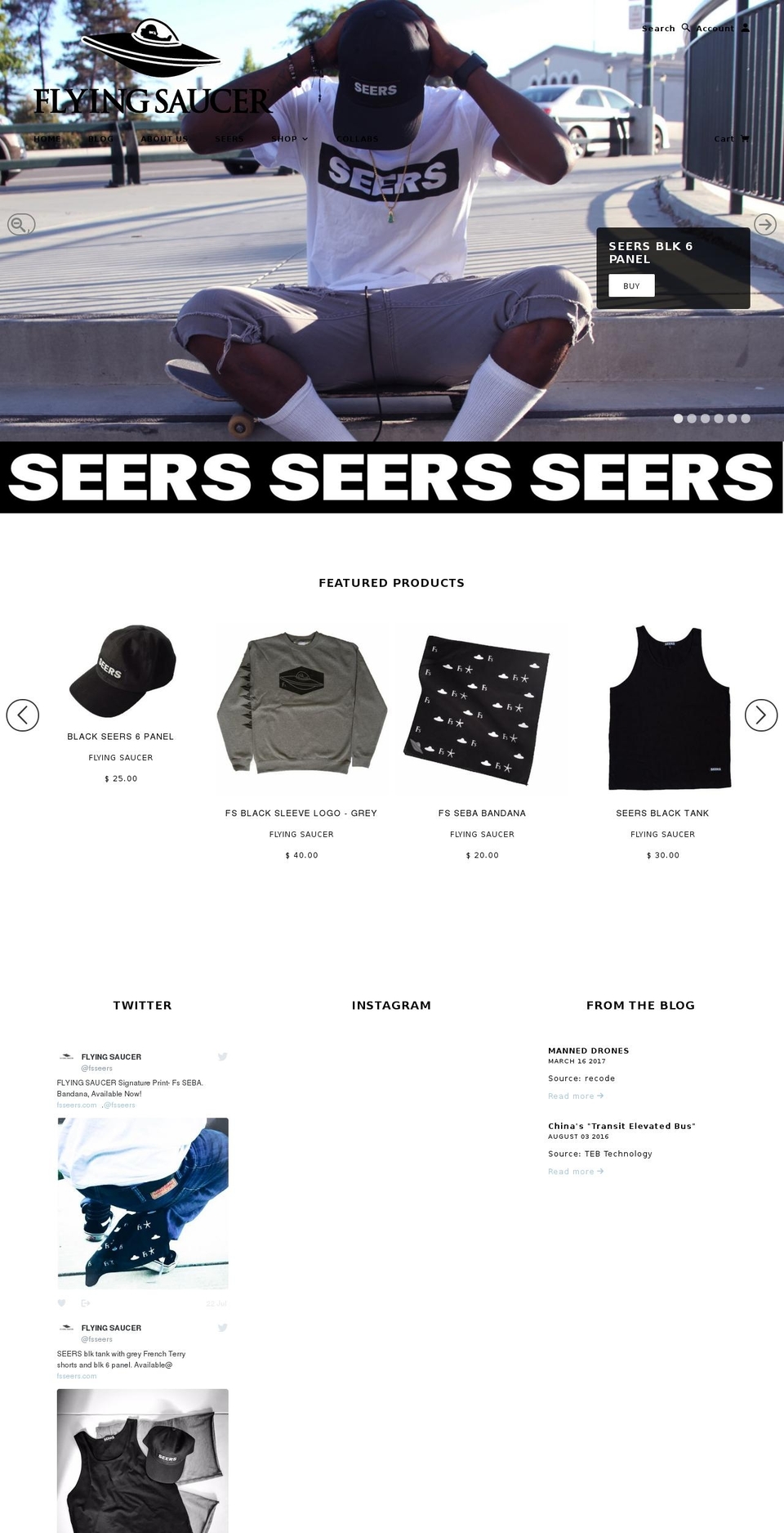 fsseers.com shopify website screenshot