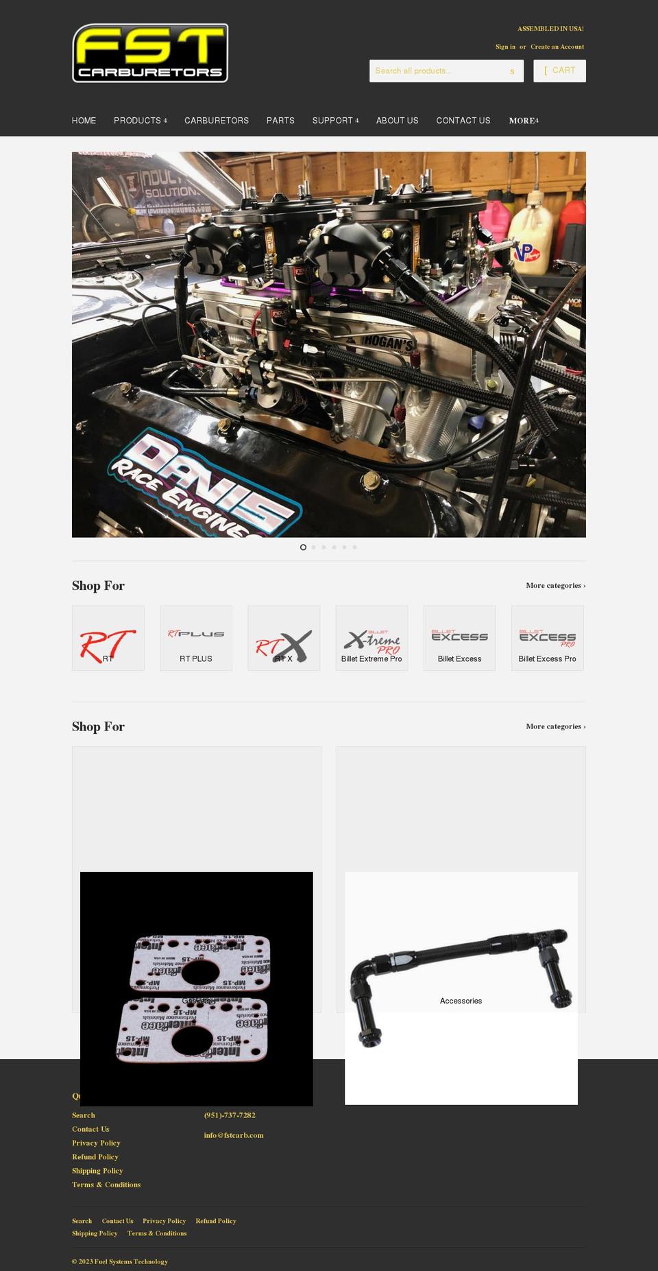 fstcarb.com shopify website screenshot