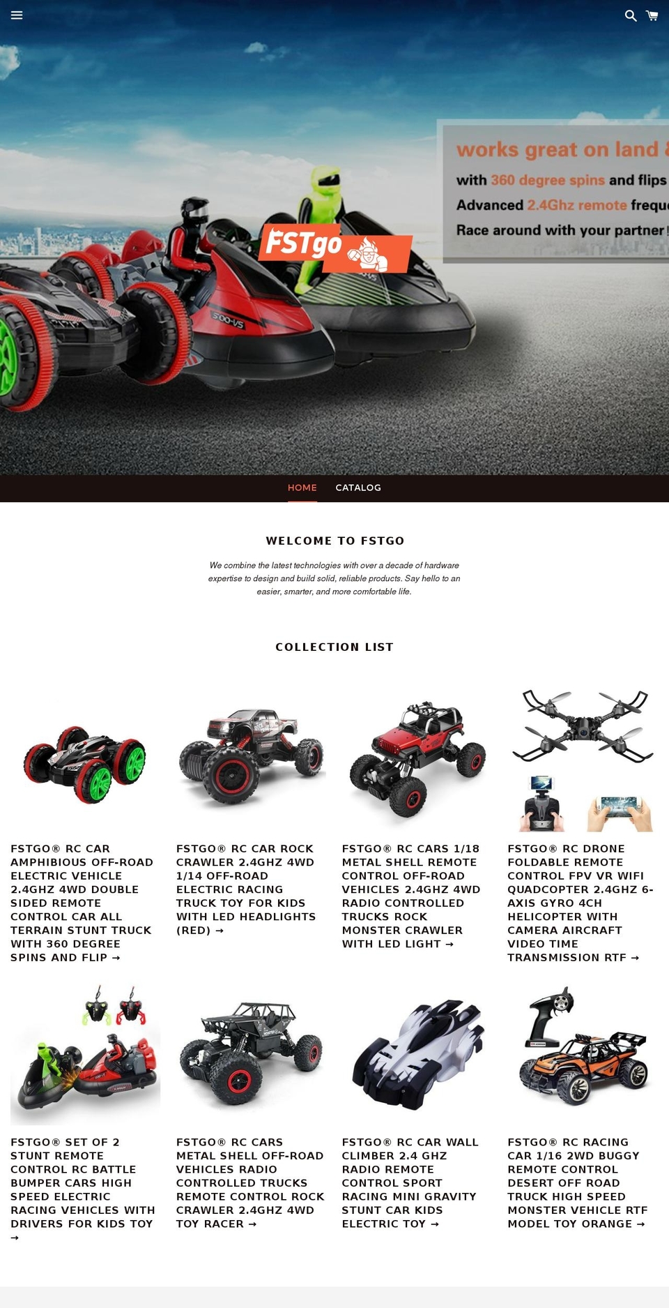 fstgo.com — Shopify storefront screenshot