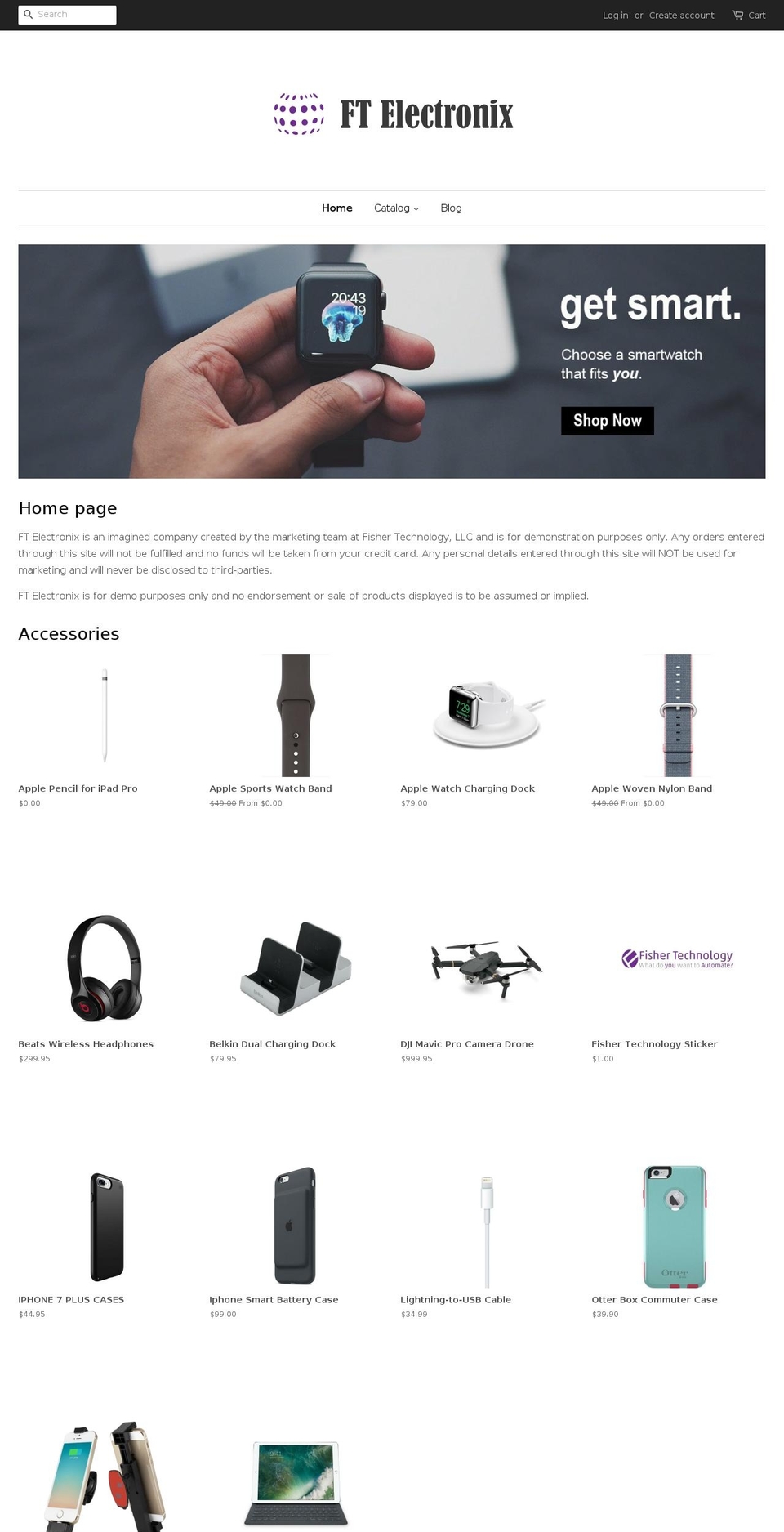 ftelectronix.com shopify website screenshot