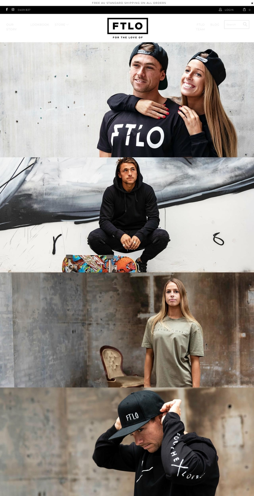 ftlo.com.au shopify website screenshot