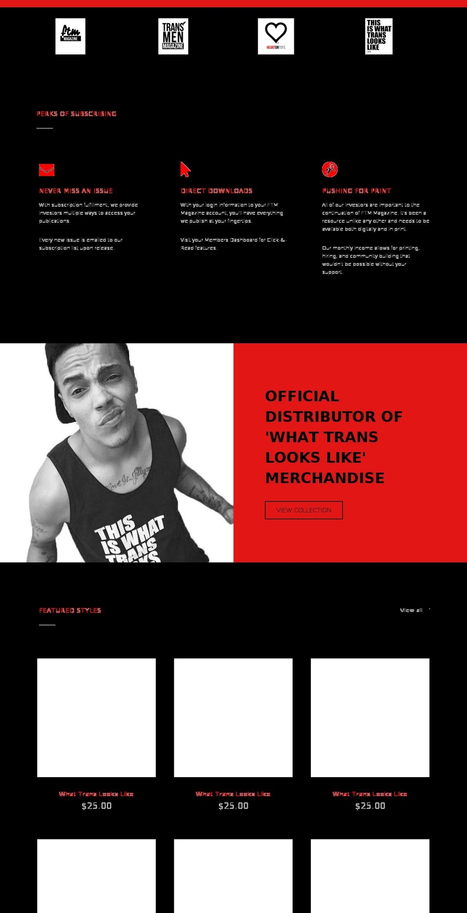 ftmmerch.com — Shopify storefront screenshot
