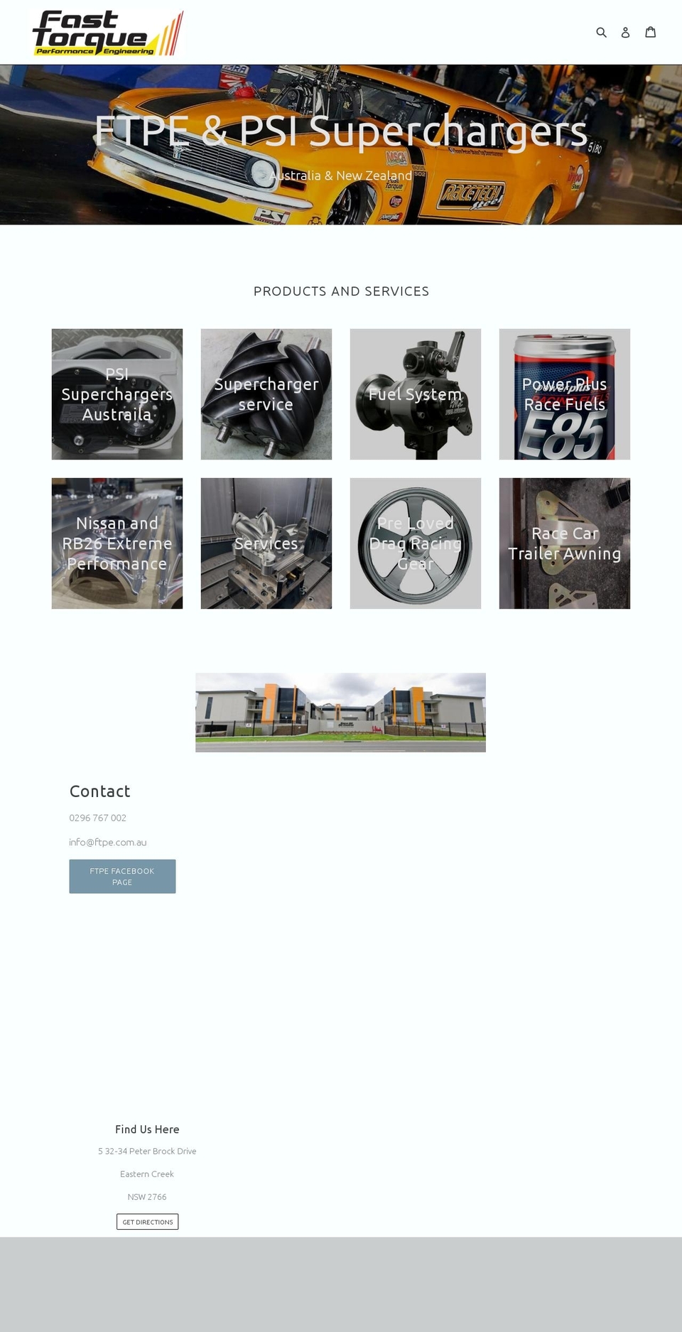 ftpe.com.au shopify website screenshot