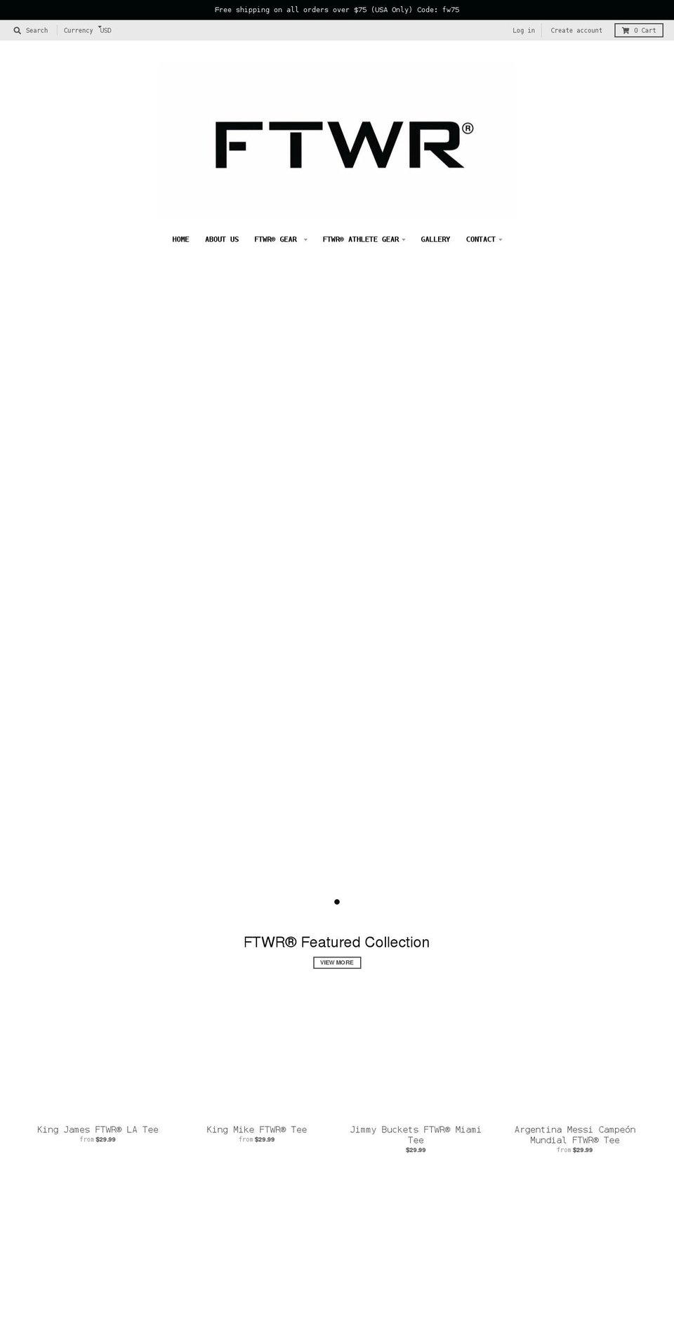 ftwrbrand.com shopify website screenshot