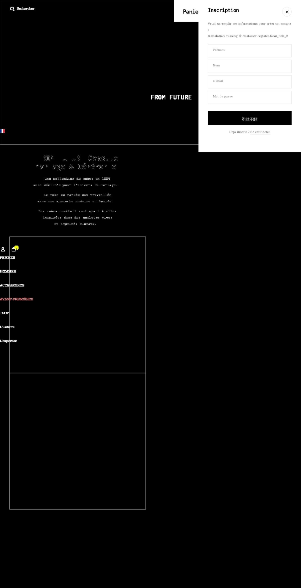 fu-tu-re.com shopify website screenshot