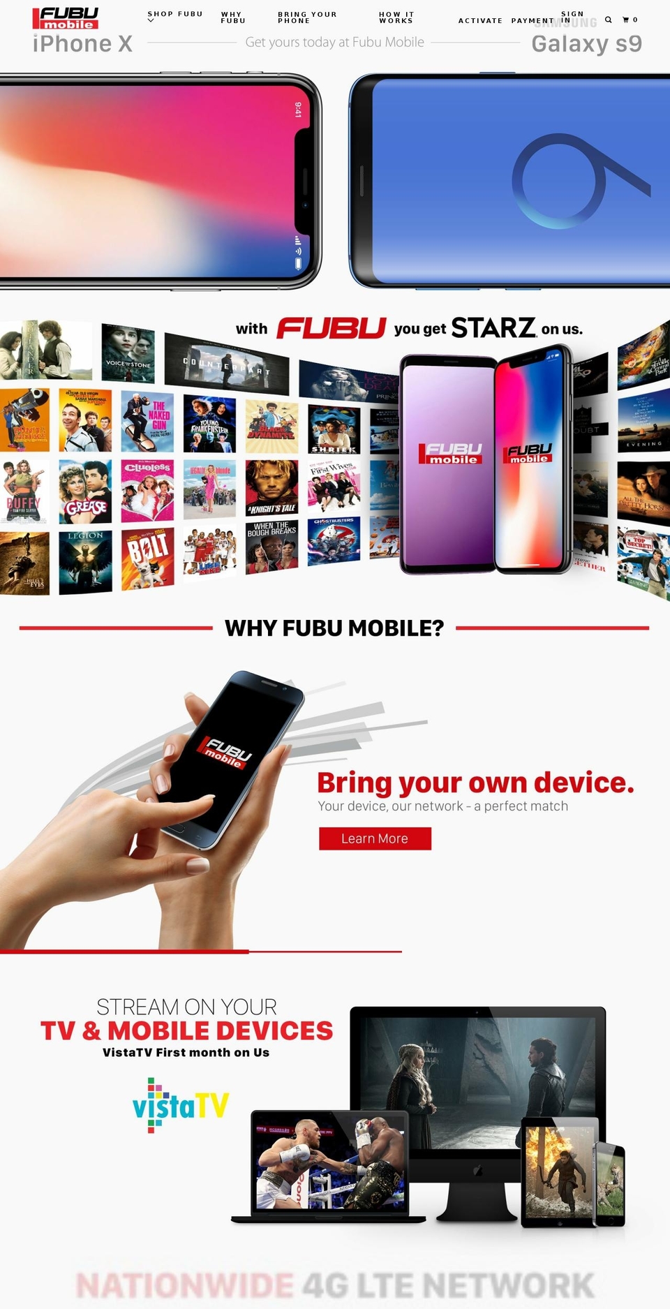 fubumobile.com — Shopify storefront screenshot