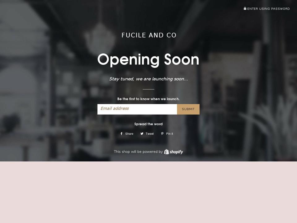 fucileandco.com — Shopify storefront screenshot