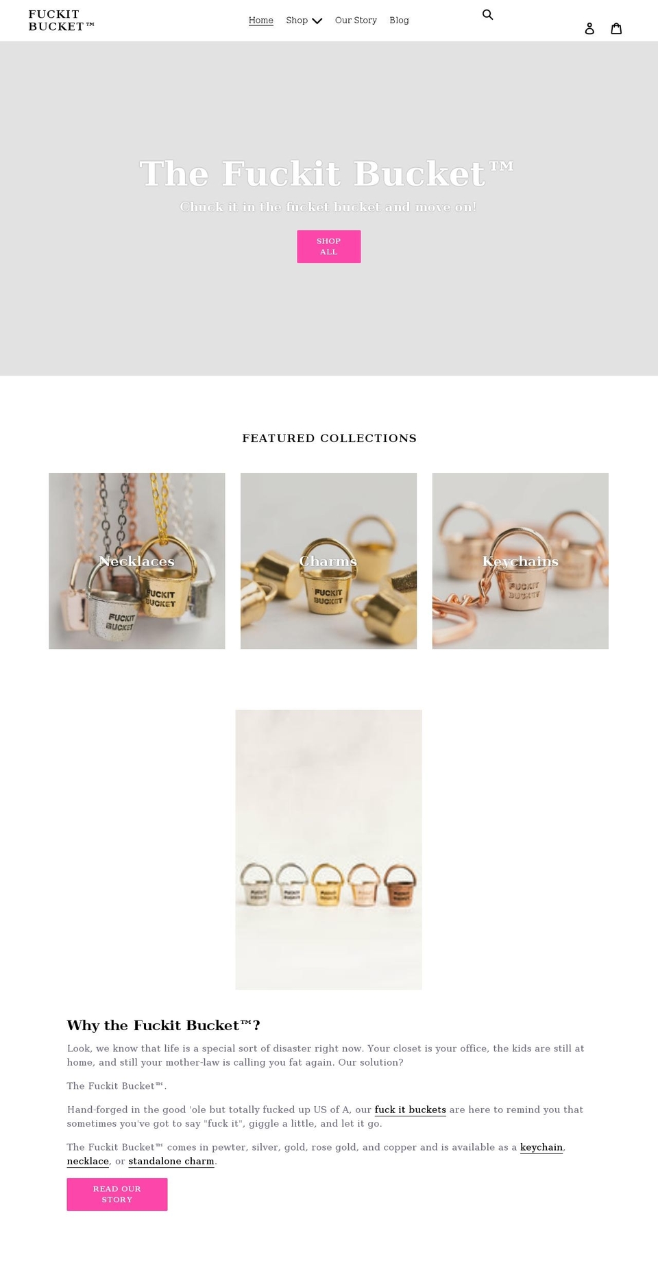 fuckitbucket.co shopify website screenshot