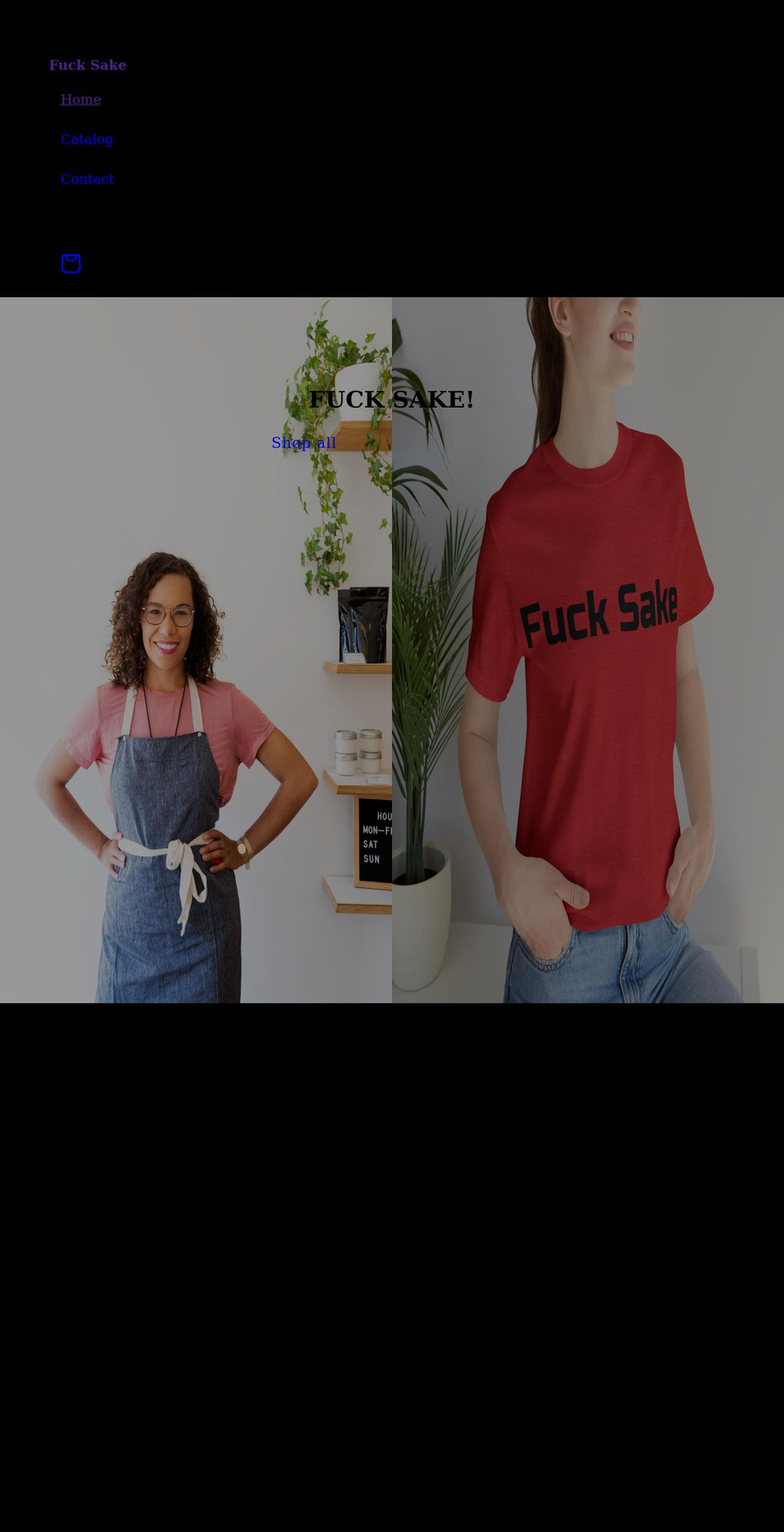 fucksake.com shopify website screenshot