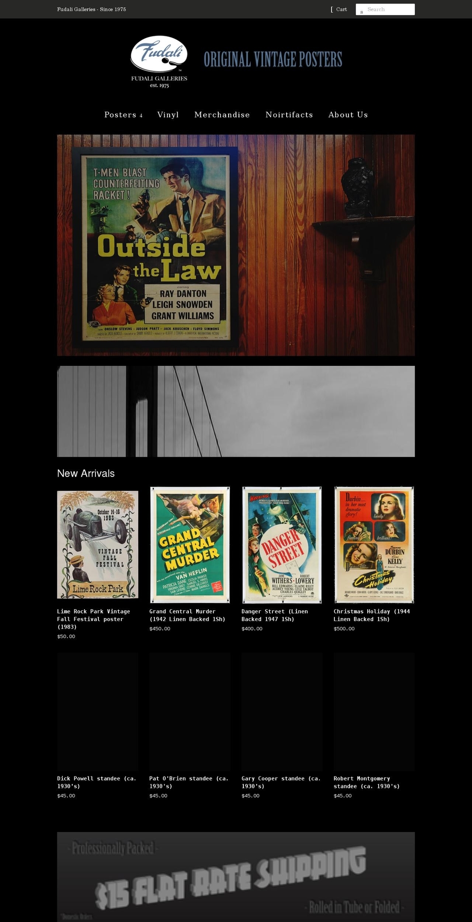fudaligalleries.com shopify website screenshot