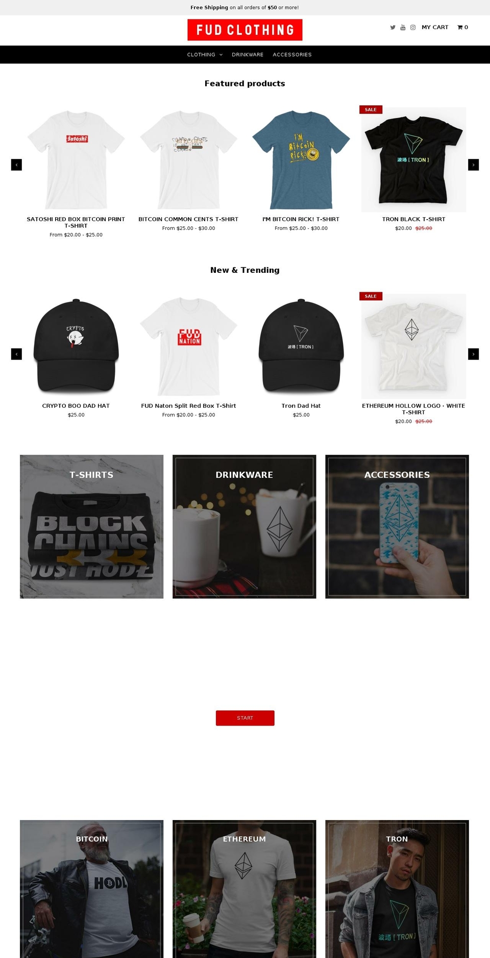 fudclothing.com shopify website screenshot