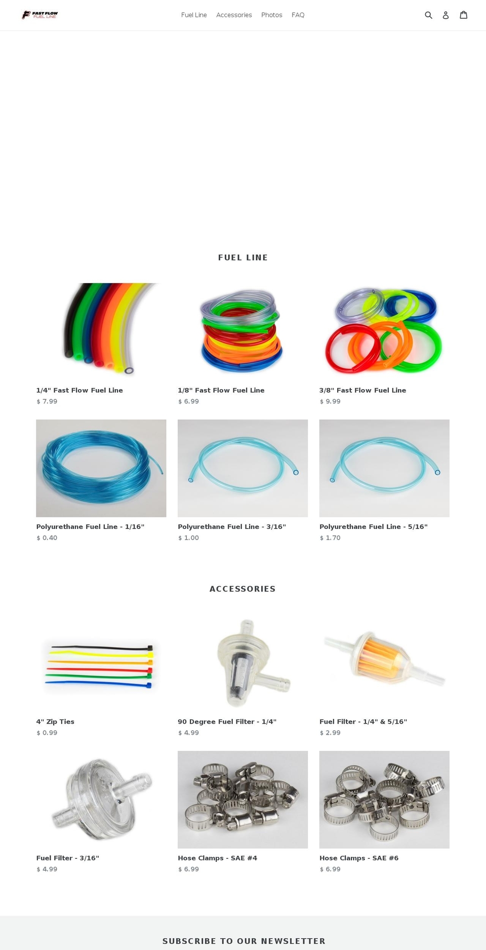 fuel-line.com shopify website screenshot