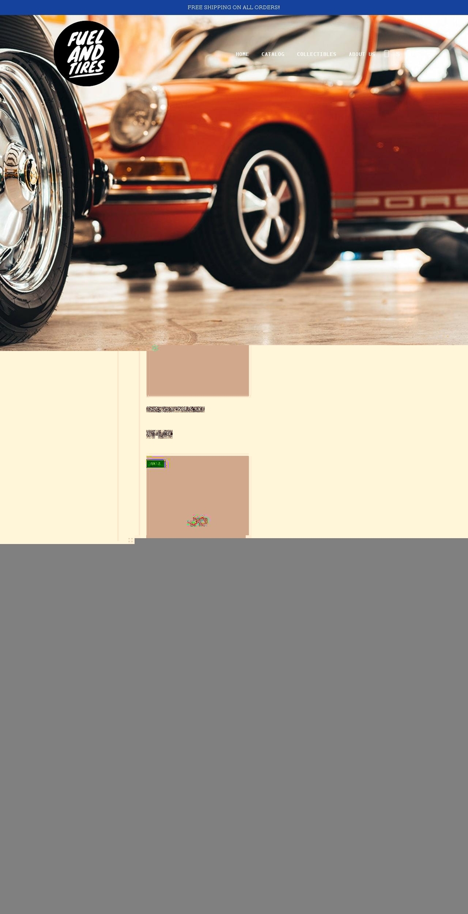 fuelandtires.com shopify website screenshot