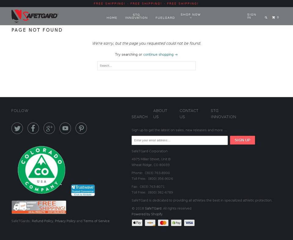 fuelgardmouthguard.com — Shopify storefront screenshot