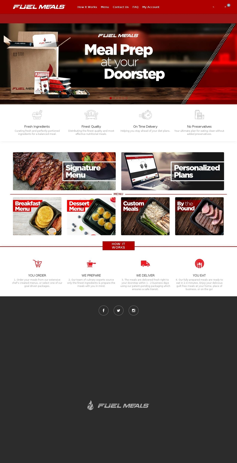 fuelmeals.com — Shopify storefront screenshot