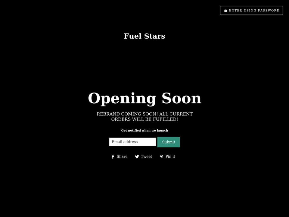 fuelstars.com shopify website screenshot