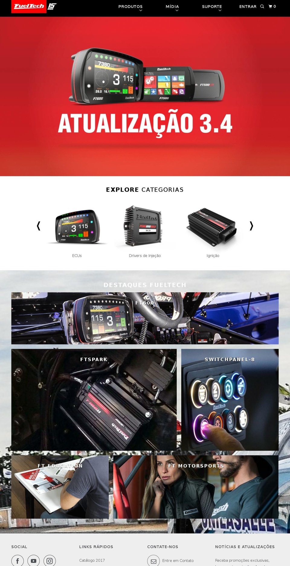 fueltech.com.br shopify website screenshot