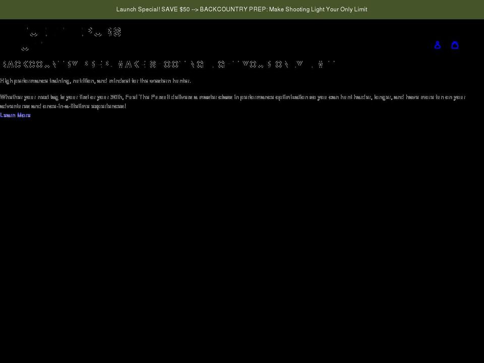 fuelthepursuit.myshopify.com shopify website screenshot