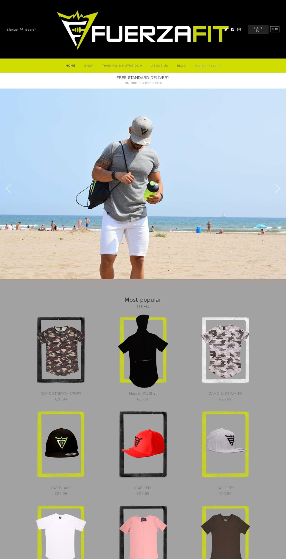 fuerzafit.com — Shopify storefront screenshot