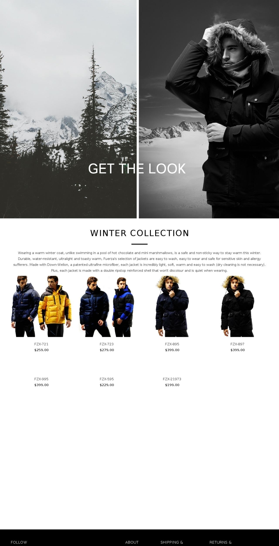 fuerzanorthamerica.com shopify website screenshot