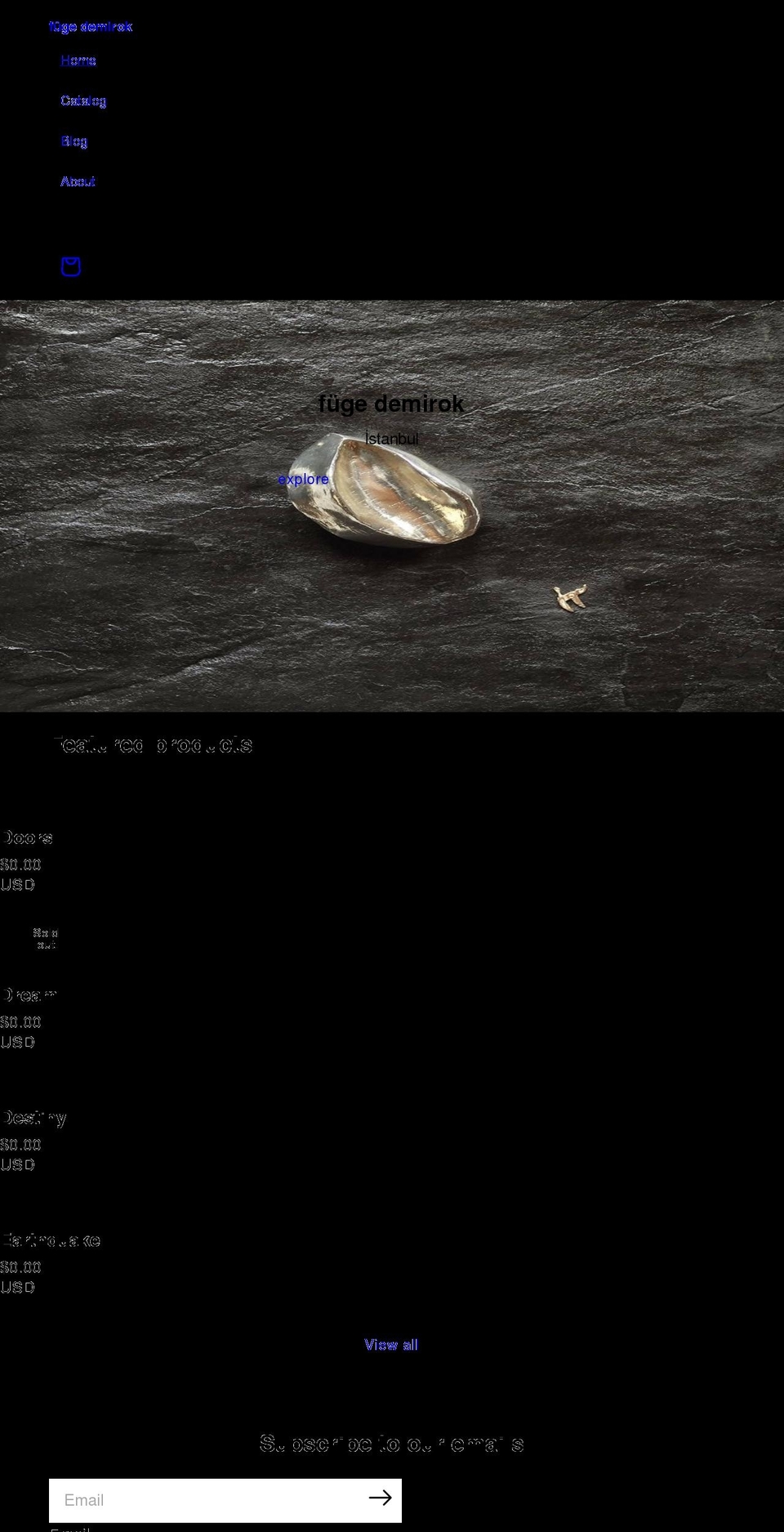 fugedemirok.com shopify website screenshot