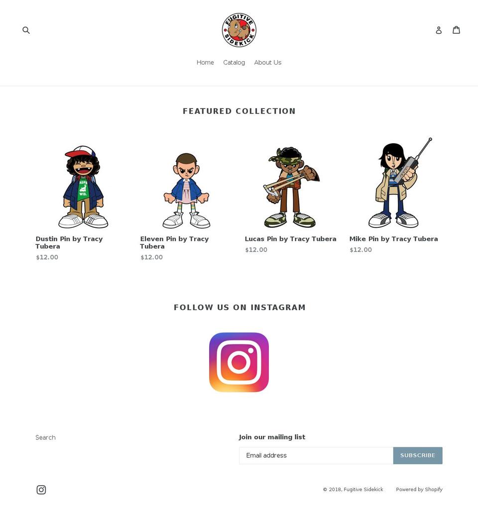 fugitivesidekick.com shopify website screenshot