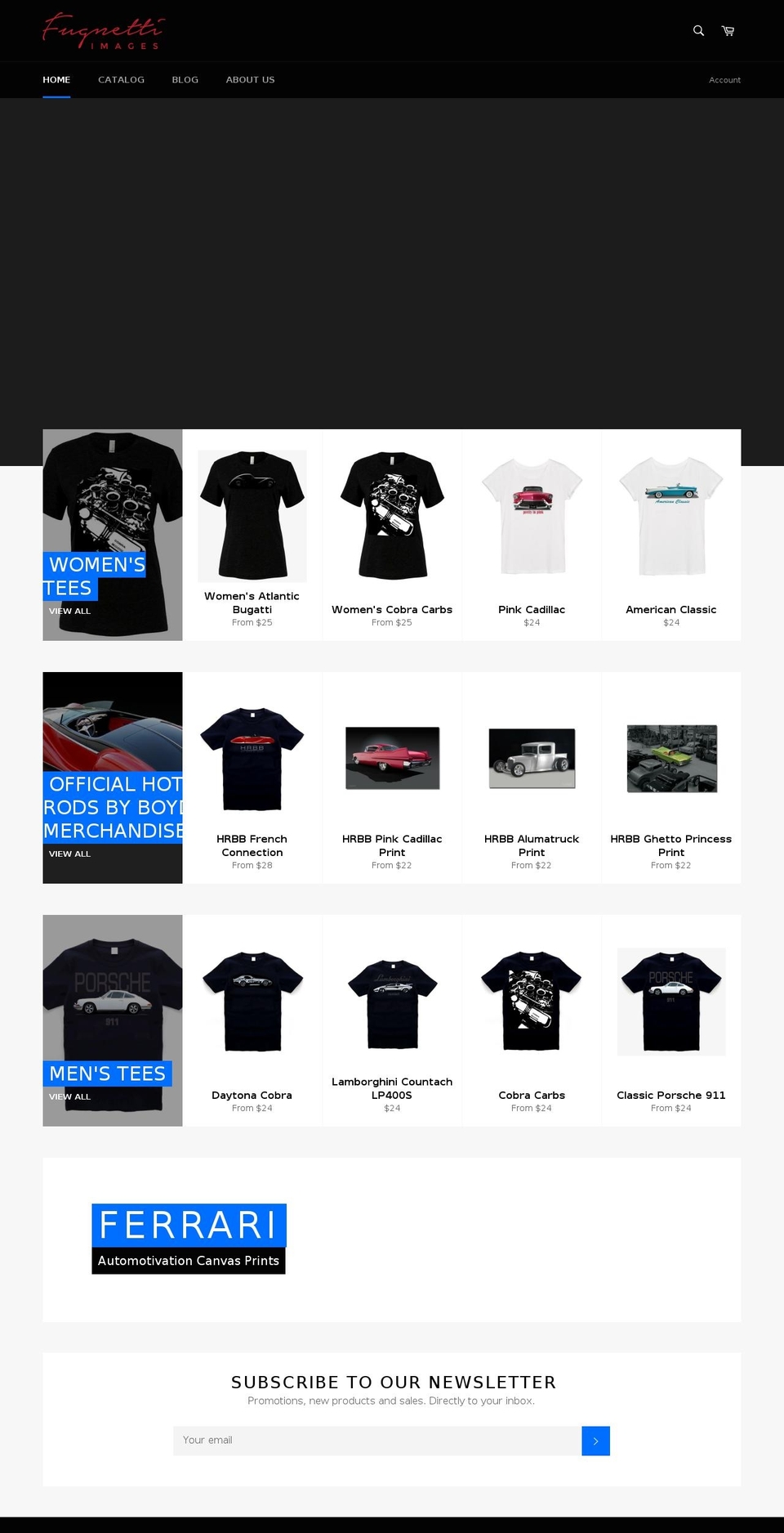 fugnettiimages.com — Shopify storefront screenshot