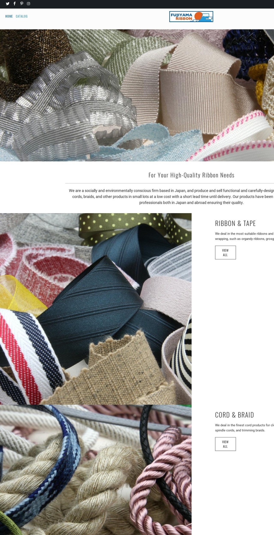 fujiyamaribbon.com shopify website screenshot