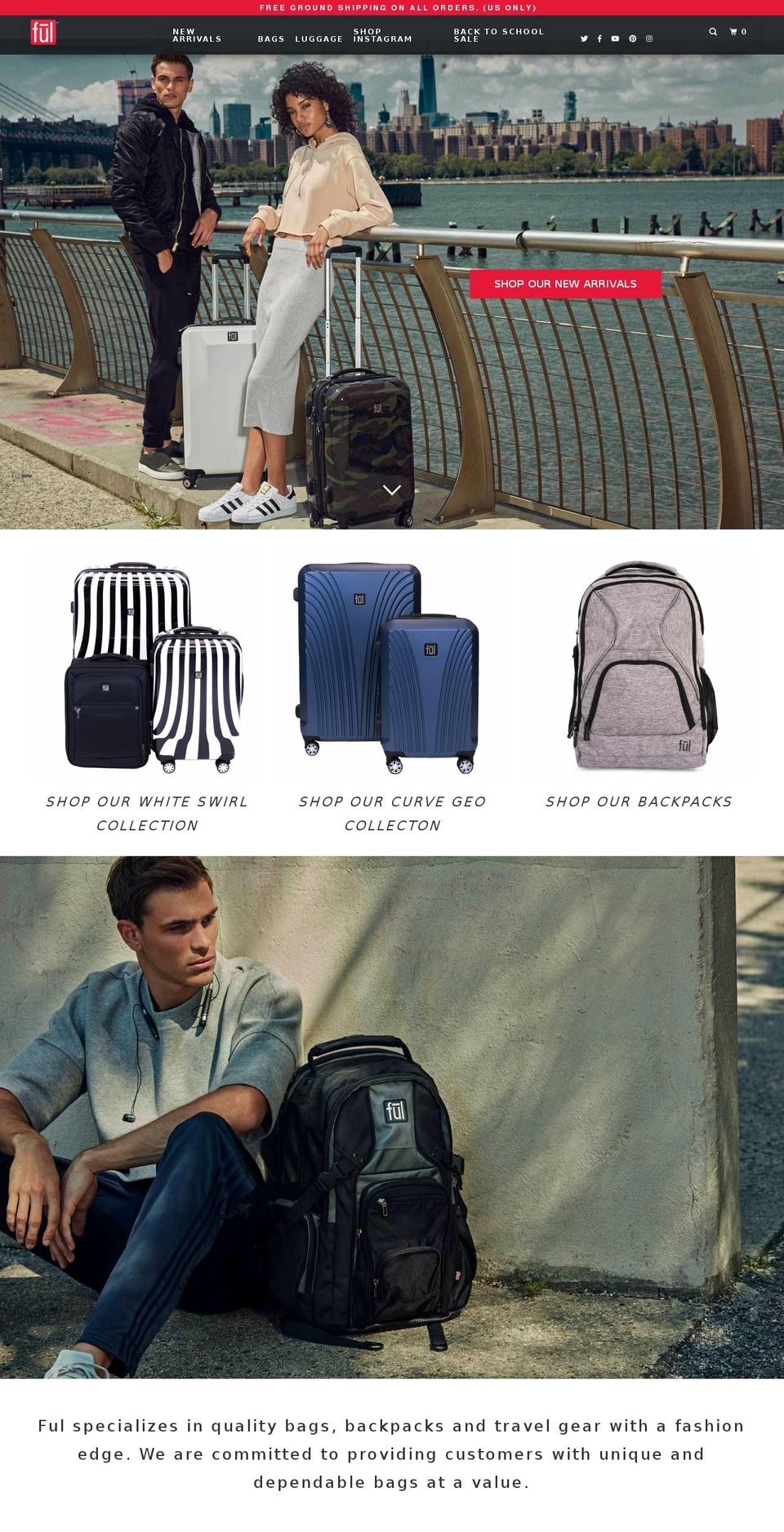 ful.com shopify website screenshot