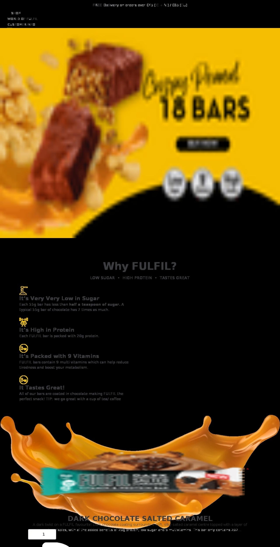 fulfilnutrition.com shopify website screenshot