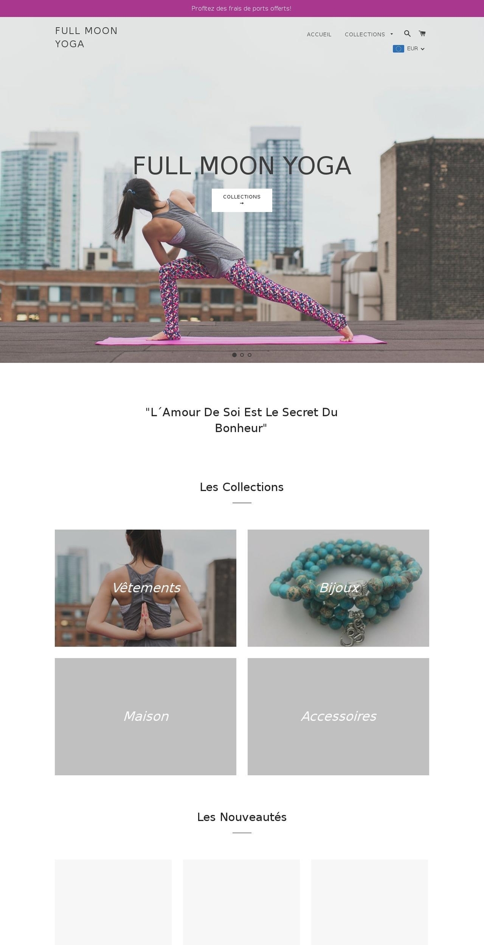 full-moon-yoga.com — Shopify storefront screenshot