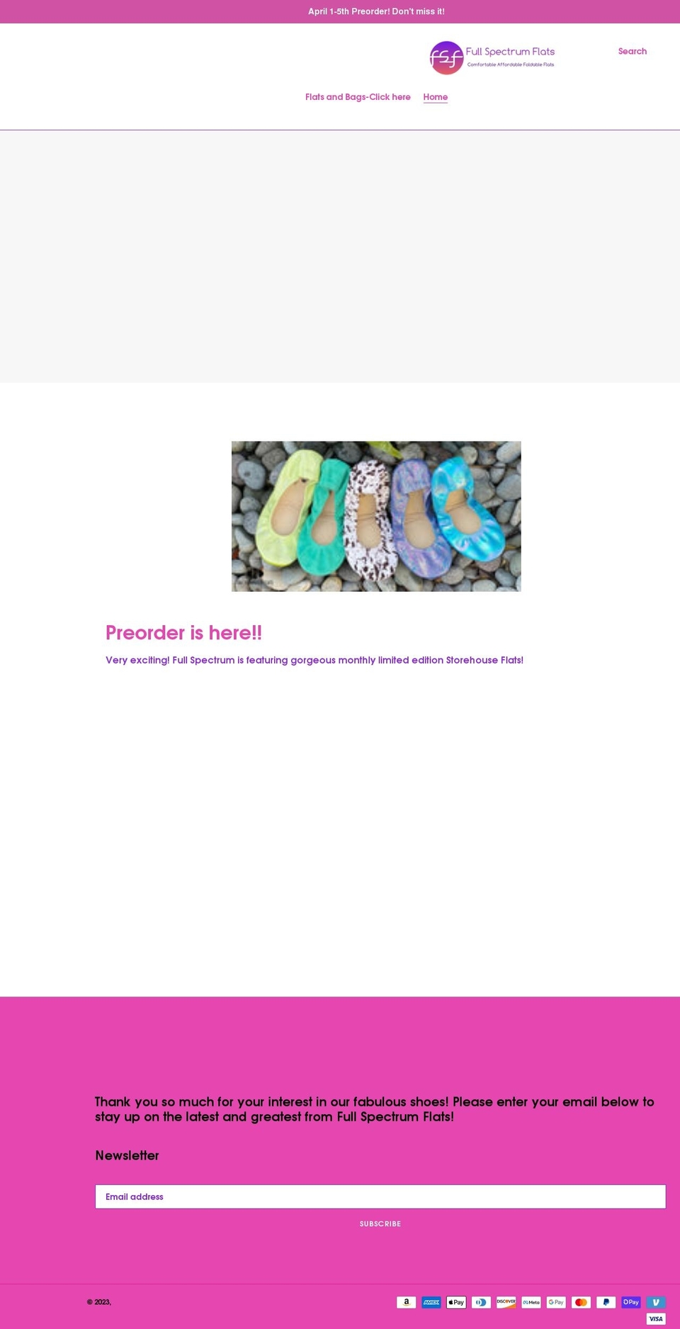 full-spectrum-flats.com shopify website screenshot