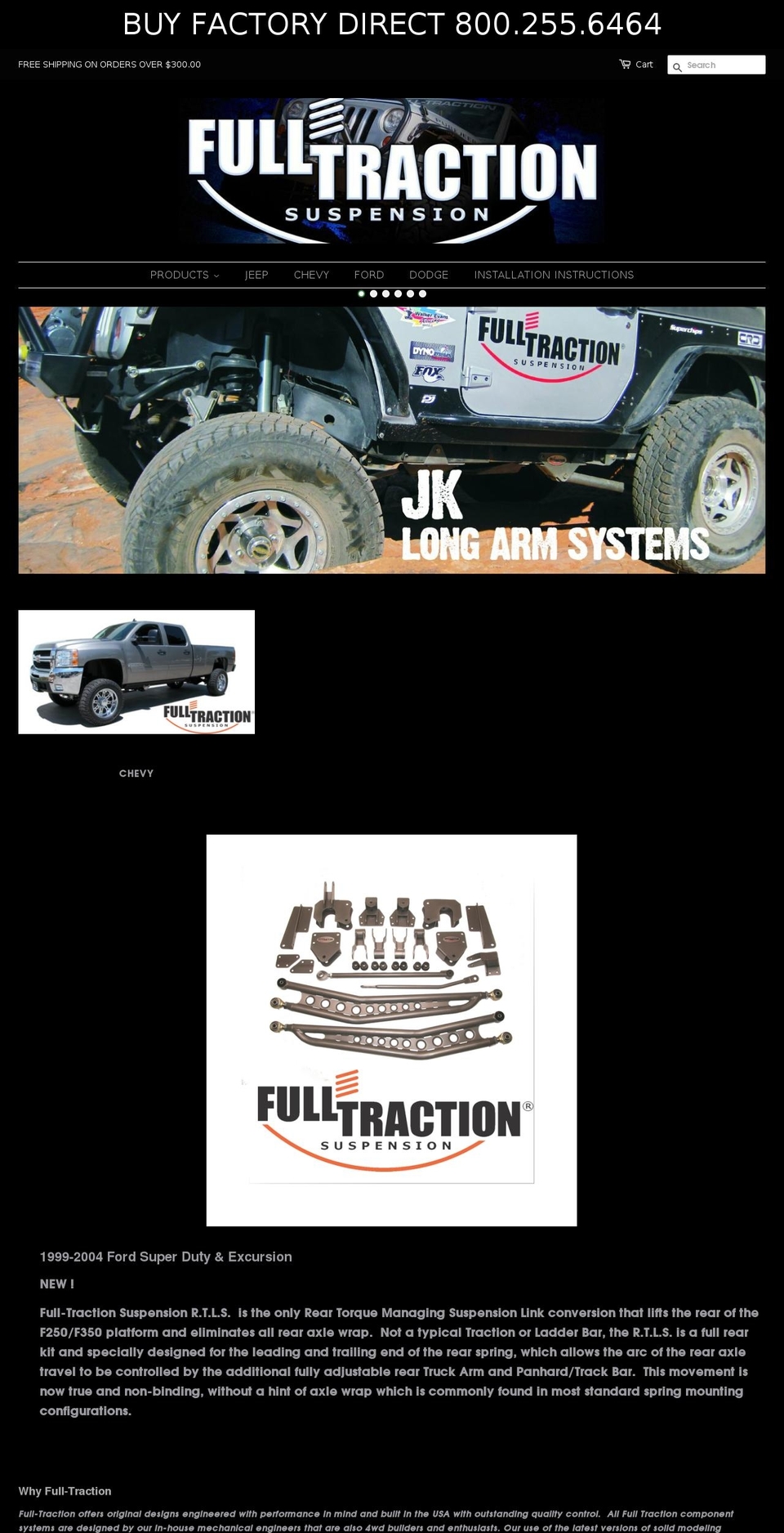 full-traction.com shopify website screenshot