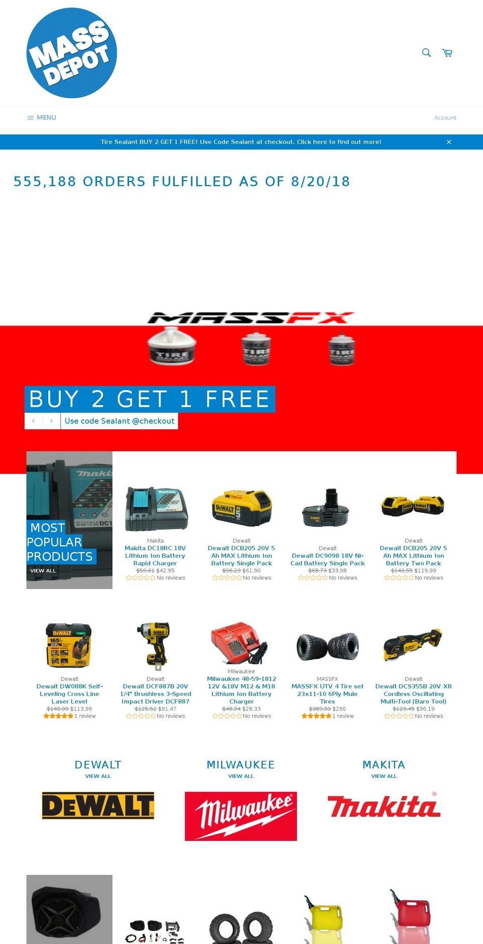 fullboretires.com — Shopify storefront screenshot