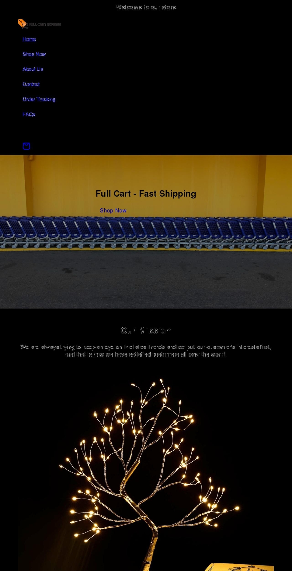 fullcartexpress.com shopify website screenshot