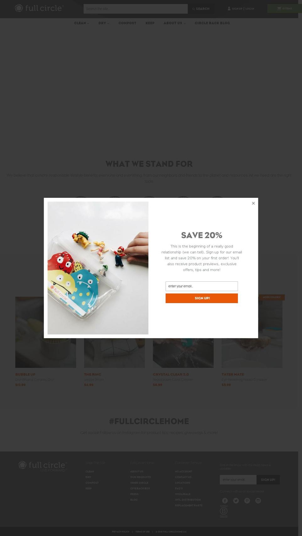 Full Circle [Custom Newsletter Pop Images] Shopify theme site example fullcirclehome.de