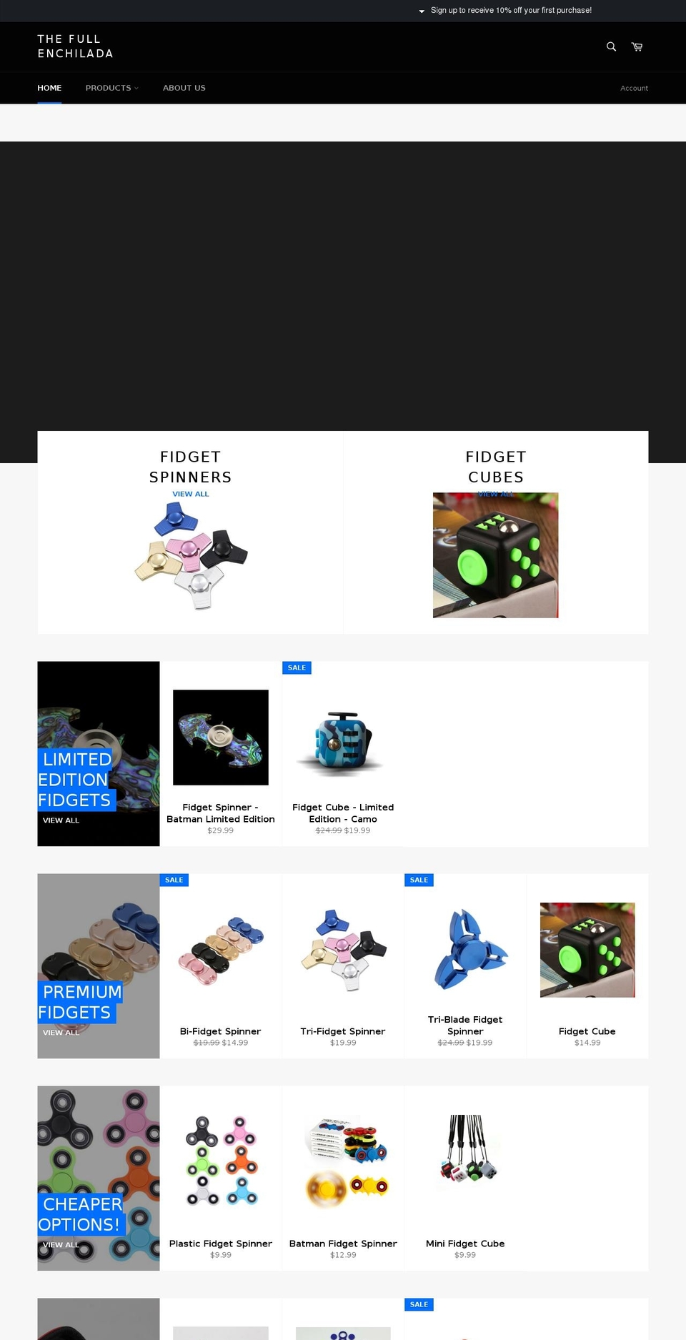 fullenchilada.com shopify website screenshot
