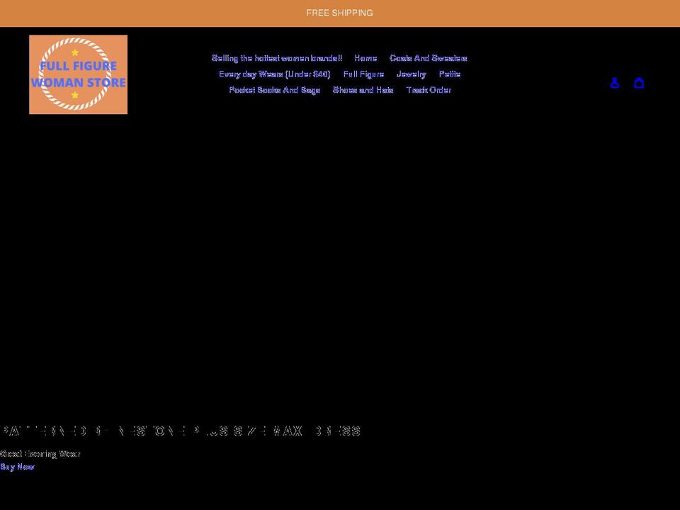 fullfigurewomanstore.com shopify website screenshot
