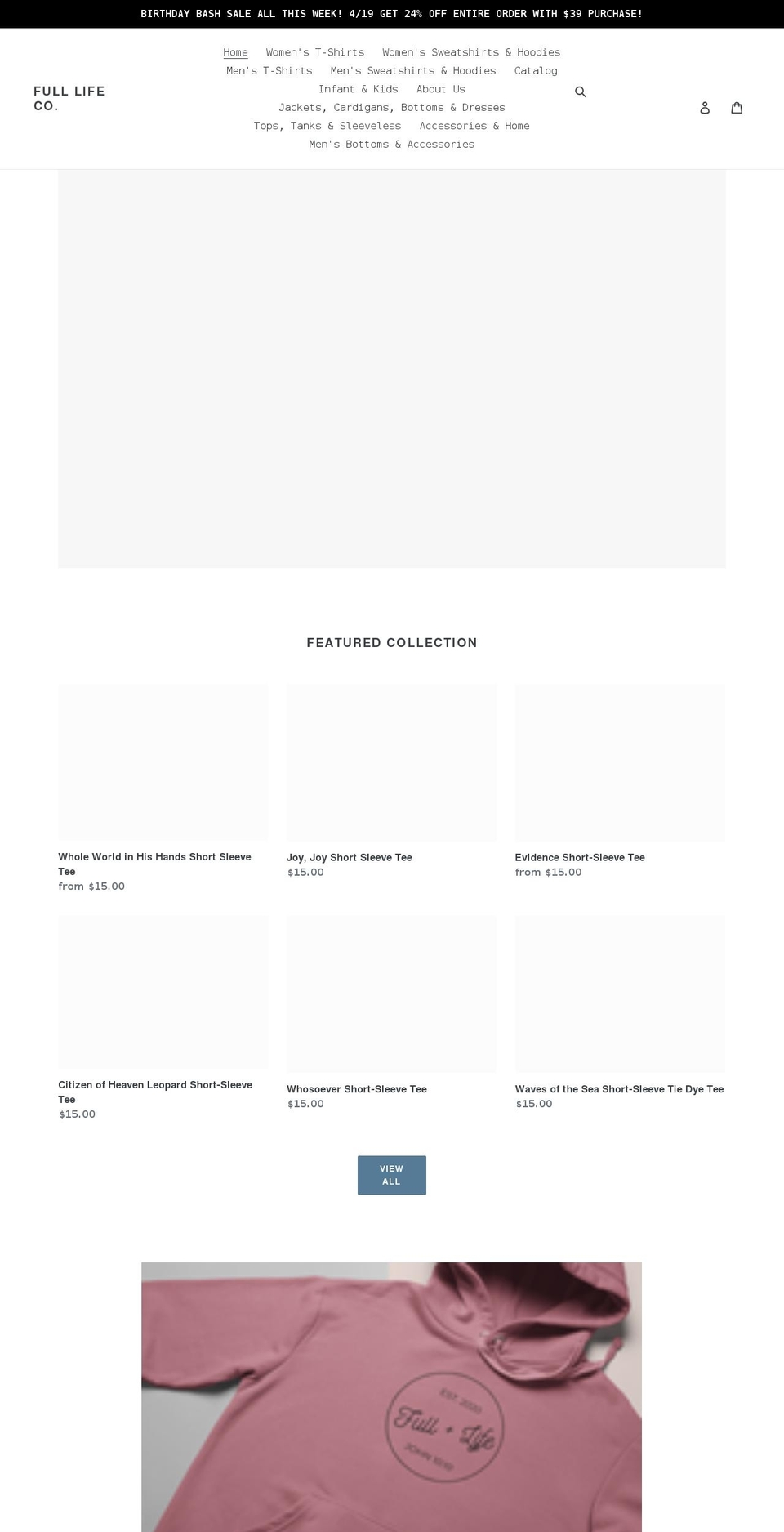 fulllifeshop.com shopify website screenshot