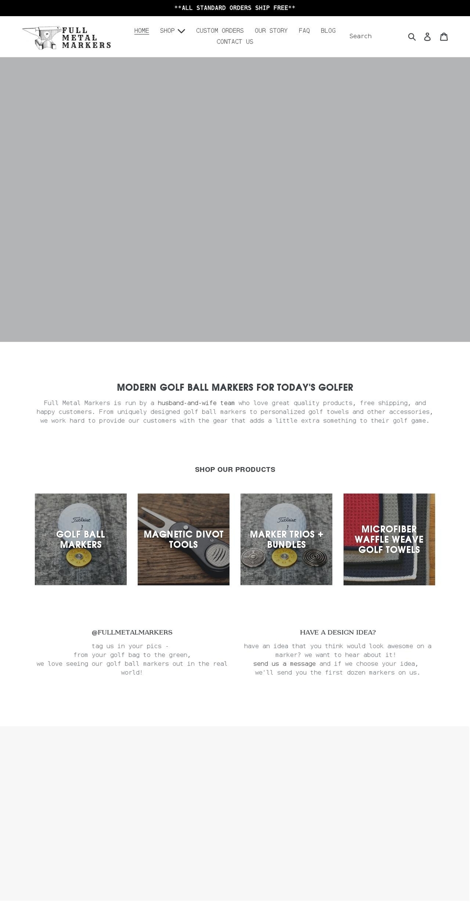 fullmetalmarkers.com shopify website screenshot