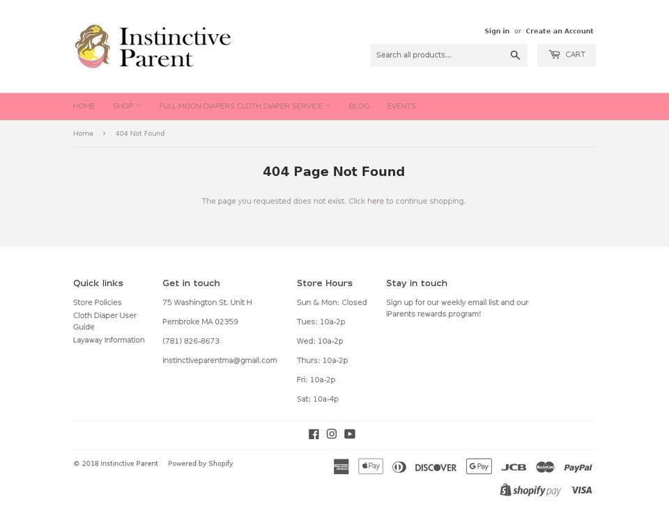 fullmoondiapers.com — Shopify storefront screenshot