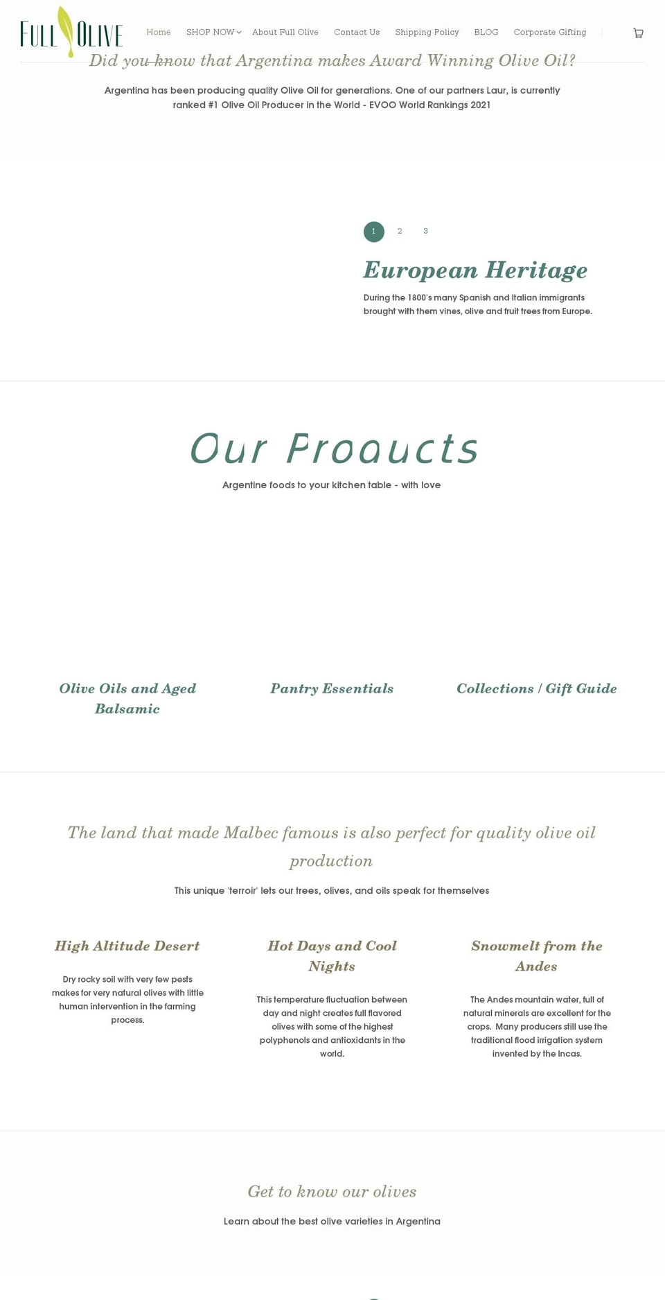 fullolive.com shopify website screenshot