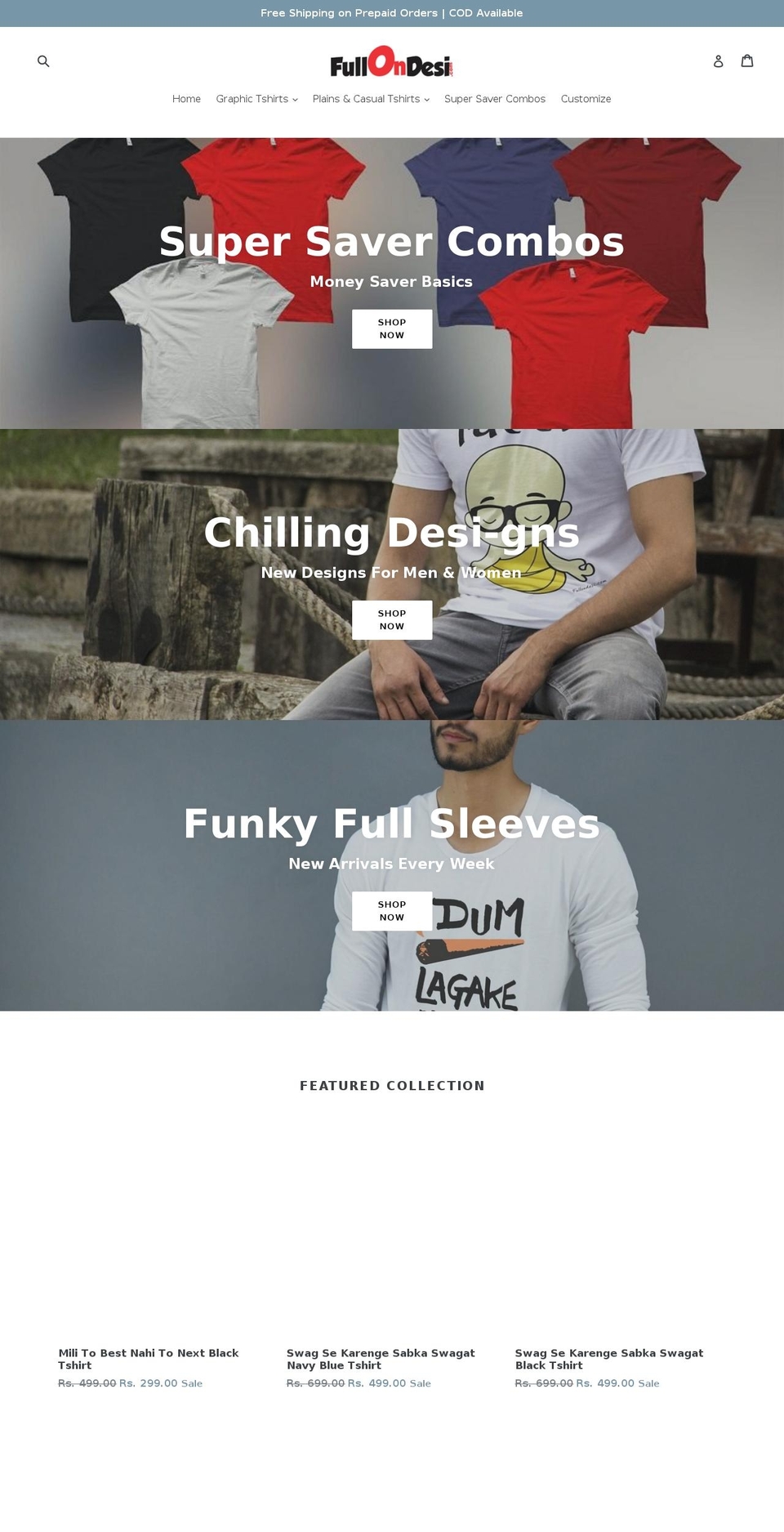 fullondesi.com shopify website screenshot