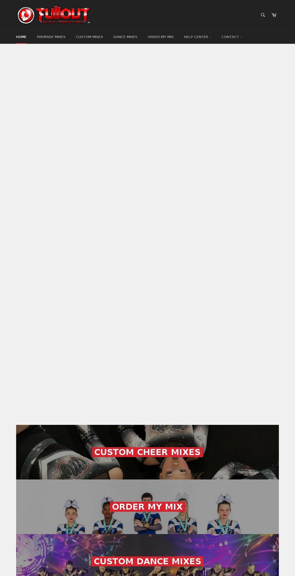 fulloutmusicproductions.com shopify website screenshot