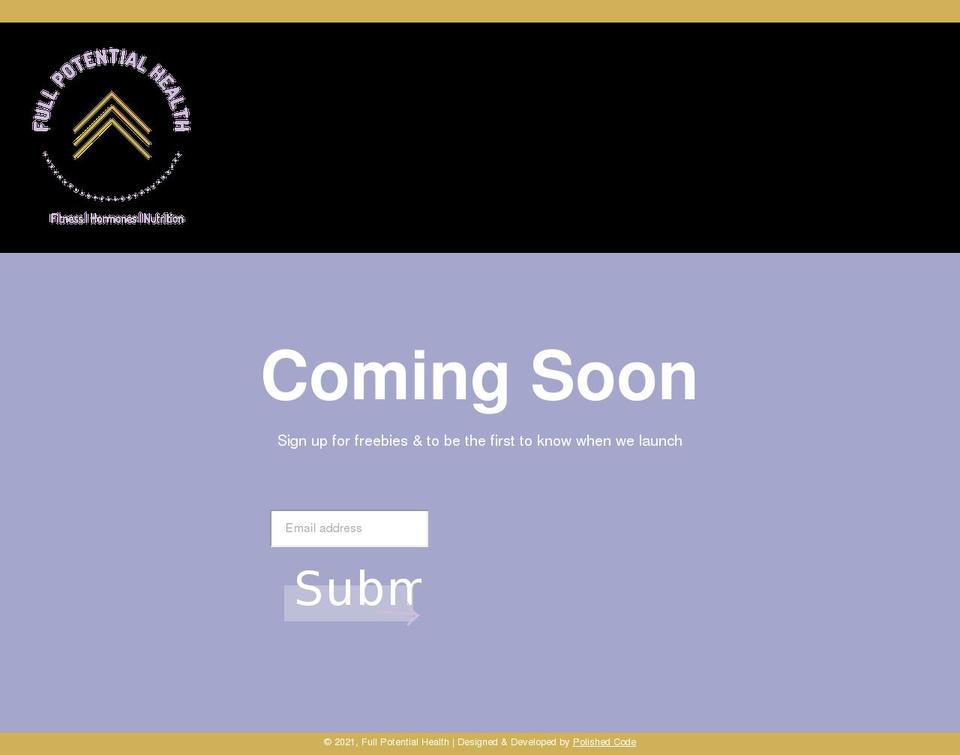 fullpotentialhealth.com shopify website screenshot