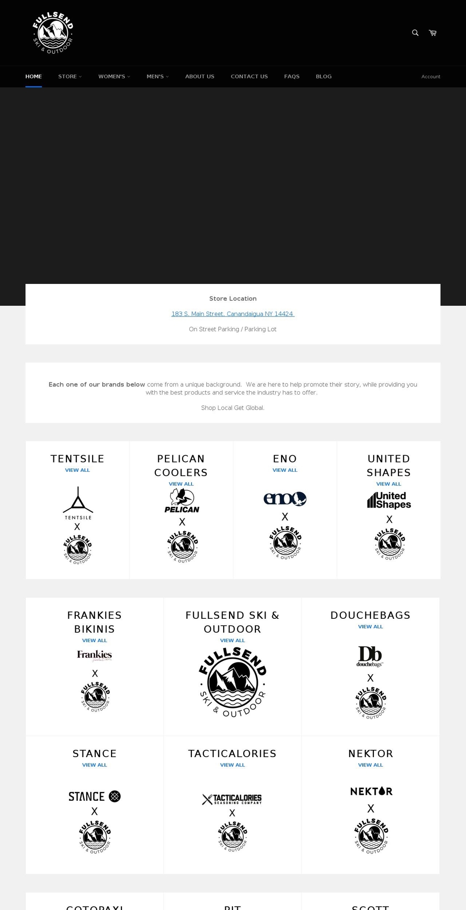 fullsendskiandoutdoor.com — Shopify storefront screenshot
