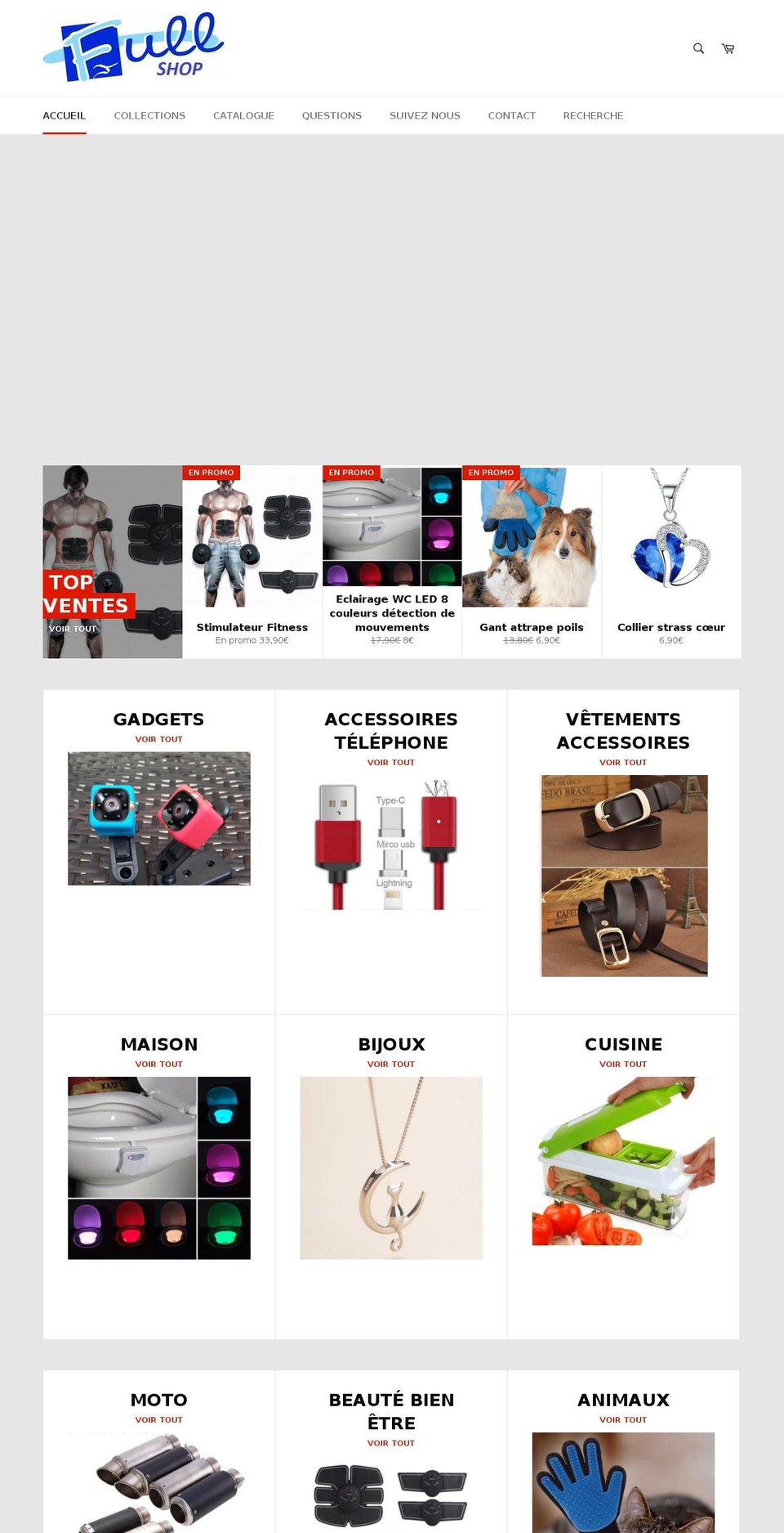 fullshop.fr shopify website screenshot