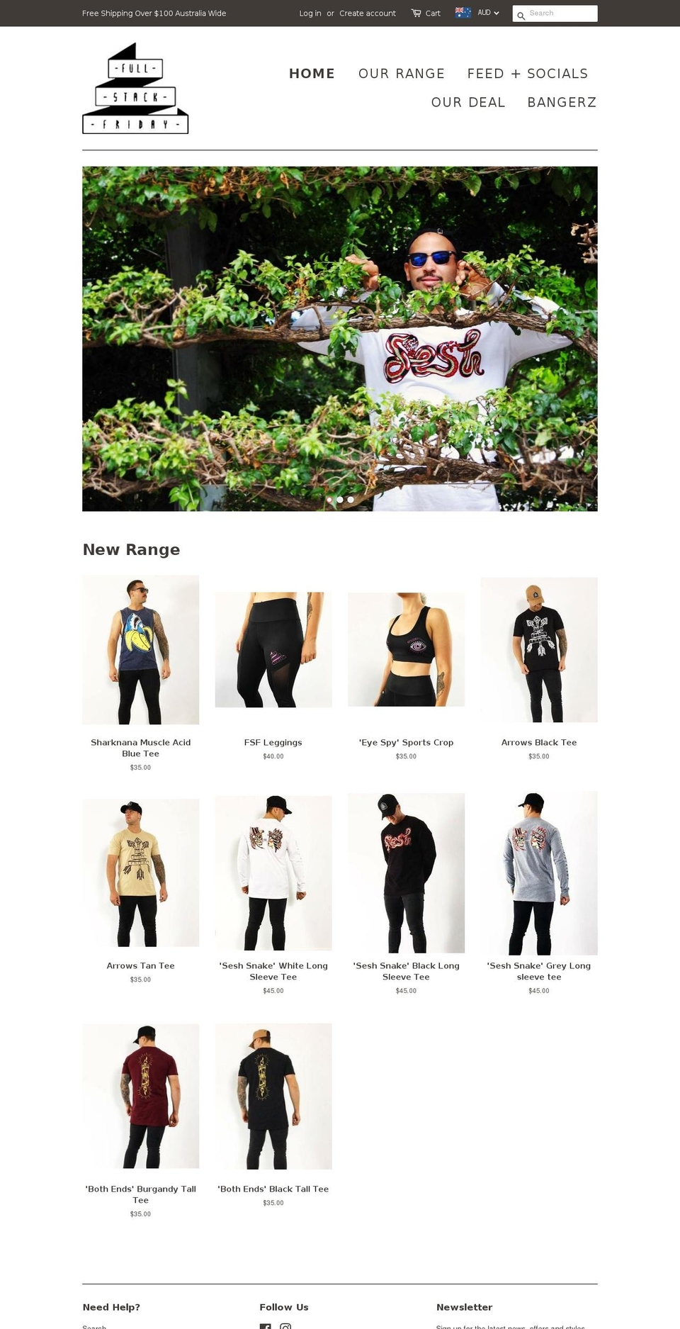 fullstackfriday.com.au shopify website screenshot